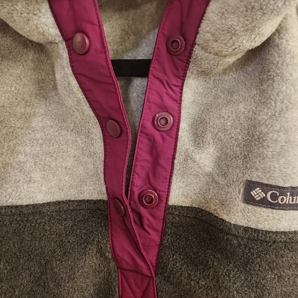 Columbia fleece pull over gray size LG - Picture 3 of 5